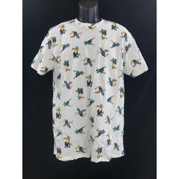 Men's cotton Toucan T Shirt white Knickerbocker size M New tags - Picture 1 of 7
